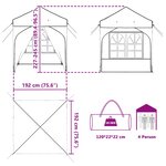vidaXL Tente de fête pop-up 192 x 192 x 245 cm Taupe