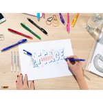 Blister 3 GEL-OCITY® ILLUSION® Pointe moyenne / Bleu Stylo encre gel effaçable BIC