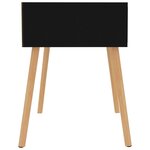 vidaXL Table de chevet Noir brillant 40x40x56 cm Bois d'ingénierie