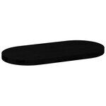 vidaXL Dessus de table marron foncé 80x40x4 cm bois chêne massif ovale