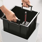 LECHUZA Jardinière Cubico Color 40 ALL-IN-ONE blanc 13150