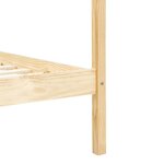 vidaXL Cadre de lit à baldaquin sans matelas bois massif 100x200 cm