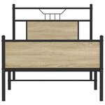 vidaXL Cadre de lit sans matelas chêne sonoma 90x190 cm