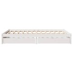 vidaXL Cadre de lit sans matelas blanc 140x200 cm bois de pin massif
