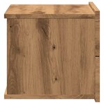 vidaXL Table de chevet murale chêne artisanal 40x32x30 cm