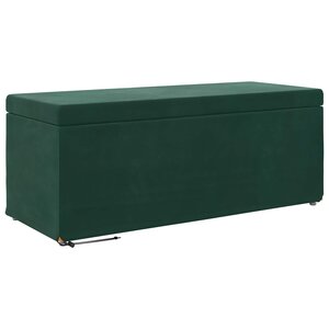 vidaXL Tabouret Vert foncé 101 x 41 x 40 cm Velours et Bois Composite