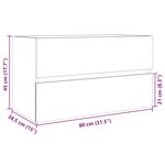 vidaXL Armoire d'évier chêne sonoma 80x38 5x45 cm Bois d'ingénierie