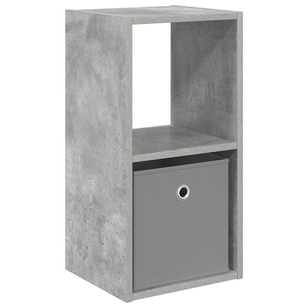 vidaXL Table de chevet avec tiroir Gris béton 30 5 x 27 x 59 5 cm