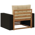 vidaXL Sofa de milieu extérieur Bois d'Acacia Massif Naturel