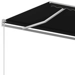 vidaXL Auvent manuel rétractable 450x350 cm Anthracite