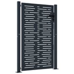 vidaXL Portail de jardin anthracite 105x155 cm conception de carré