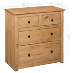 vidaXL Buffet 80x40x83 cm Pin Gamme Panama