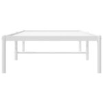 vidaXL Cadre de lit métal sans matelas blanc 75x190 cm