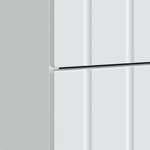 vidaXL Cabinet de chevet avec tiroir 2 Pièces Blanc 43 x 34 5 x 49 5 cm