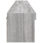 vidaXL Meubles TV avec lumières LED 2 Pièces sonoma gris 80x30x30 cm