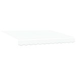 vidaXL Cadre de store manuel avec LEDs Blanc et anthracite 3 x 2 5 m