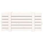 vidaXL Boîte de rangement Blanc 91x40 5x42 cm Bois massif de pin