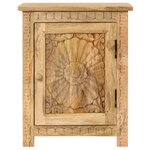 vidaXL Table de chevet Bois de manguier massif 40x30x50 cm