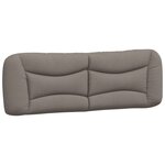 vidaXL Cadre de lit sans matelas taupe 160x200 cm tissu