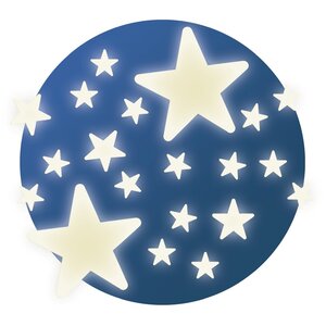Djeco DD04592 - Etoiles décor phosphorescent