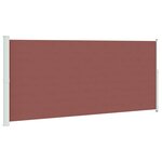 vidaXL Auvent latéral rétractable de patio 220x500 cm Marron