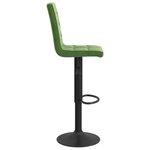 vidaXL Tabourets de bar lot de 2 vert foncé velours