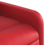 vidaXL Fauteuil inclinable Rouge Similicuir