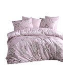Parure de lit rose FLOWER 240 x 220 cm