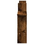 vidaXL Étagères murales 2 Pièces chêne fumé 50x12x50 cm Bois d'ingénierie