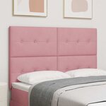 vidaXL Tête de lit Montage mural avec tête de lit Rose 160 cm Velours