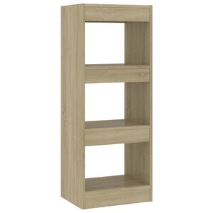 vidaXL Bibliothèque/séparateur de pièce chêne sonoma bois d'ingénierie