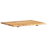 vidaXL Dessus de table Bois d'acacia massif 80x(50-60)x2 5 cm