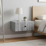 vidaXL Cabinet de chevet mural 2 pièces Sonoma gris 49 x 34 5 x 20 cm