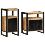 vidaXL Ensemble de mobilier de salle de bain avec stockage 2 Pièces
