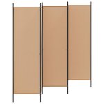vidaXL Paravent 5 panneaux Beige 250 x 180 cm Tissu