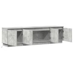 vidaXL Meuble TV avec LED Gris béton 180 x 38 x 49 cm
