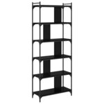 vidaXL Bibliothèque Chêne noir 76 x 32 x 192 cm Bois d'ingénierie