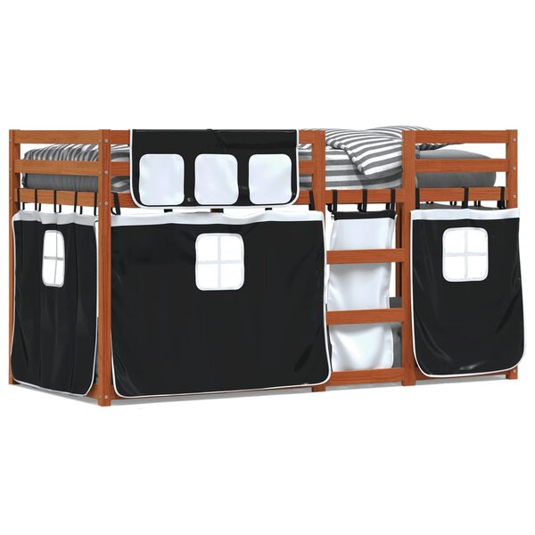 vidaXL Lit superposé sans matelas 80x200 cm bois de pin massif