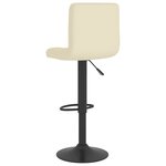 vidaXL Tabouret de bar Crème Tissu