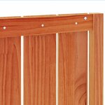 vidaXL Tête de lit cire marron 135 cm bois massif de pin