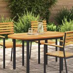 vidaXL Plateau de table Marron 120 x 70 x 2 cm Bois d'acacia massif