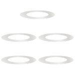 vidaXL adapté pour anneaux d'arbre plats 5 Pièces Argent Ø50 / 80 cm