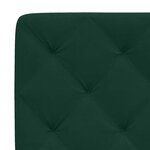 vidaXL Lit avec matelas vert foncé 120x200 cm velours