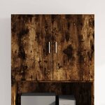 vidaXL Armoire murale chêne fumé 80x42 5x64 cm bois d'ingénierie