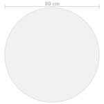 vidaXL Protecteur de table mat Ø 80 cm 2 mm PVC