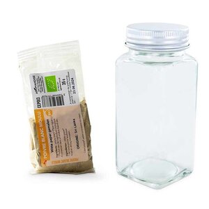 Flacon à épices poudreur + poivre blanc moulu 35 g