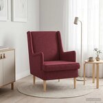 vidaXL Fauteuil Bordeaux Tissu