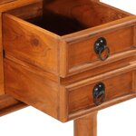 vidaXL Bureau avec tiroirs 110x50x76 cm bois d'acacia solide