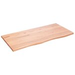vidaXL Étagère murale marron clair 100x50x2cm bois chêne massif traité