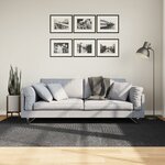 vidaXL Tapis IZA poils courts style scandinave anthracite 160x230 cm